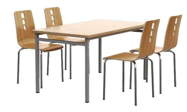 dining table and chairs for military ward, prison, high school and cafeteria